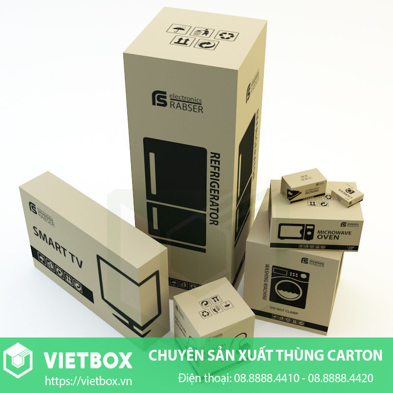 Mẫu thùng carton đựng tủ lạnh