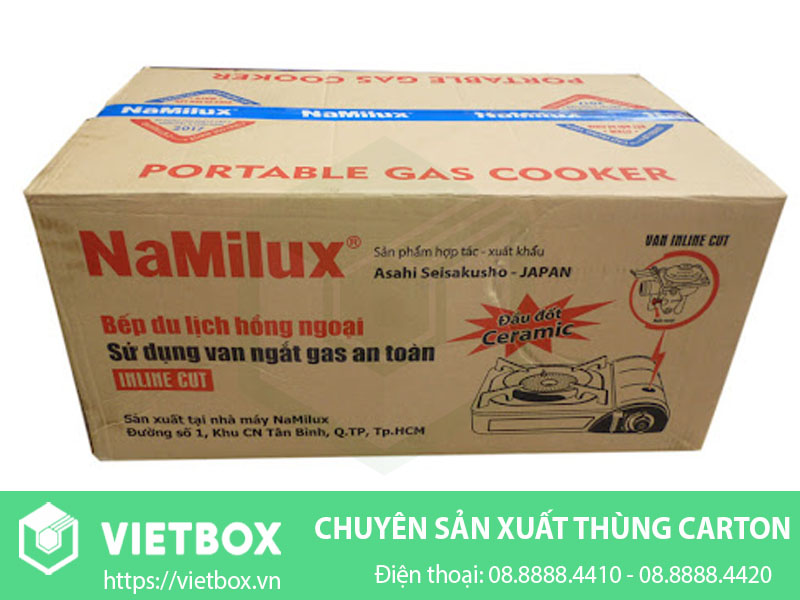 Mẫu thùng carton đựng bếp gas đẹp