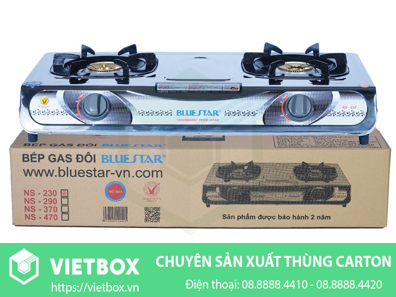 Mẫu thùng carton đựng bếp gas đẹp