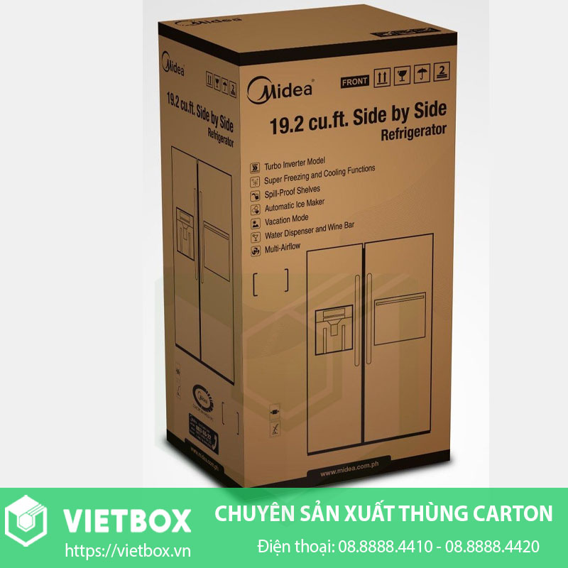 Mẫu thùng carton đựng tủ lạnh