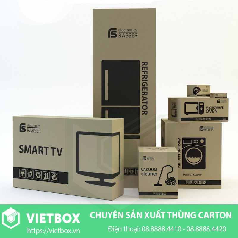 Mẫu thùng carton đựng tủ lạnh