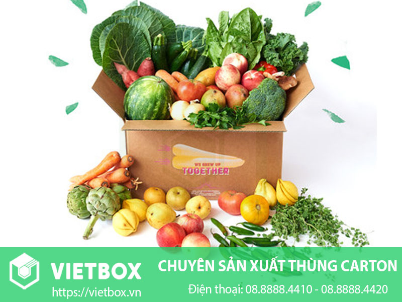 Thùng carton đựng rau củ quả