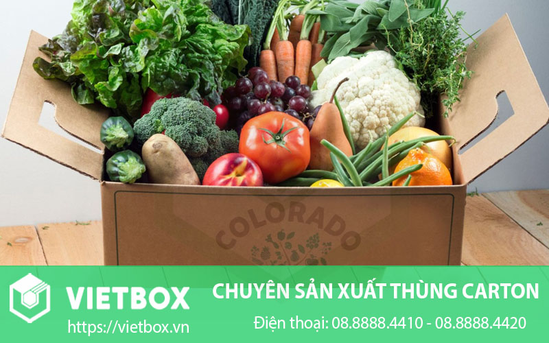 Thùng carton đựng rau