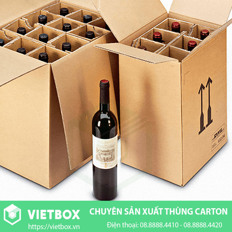 Thùng carton đựng rượu vang