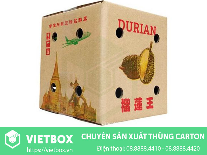 Thùng carton đựng sầu riêng