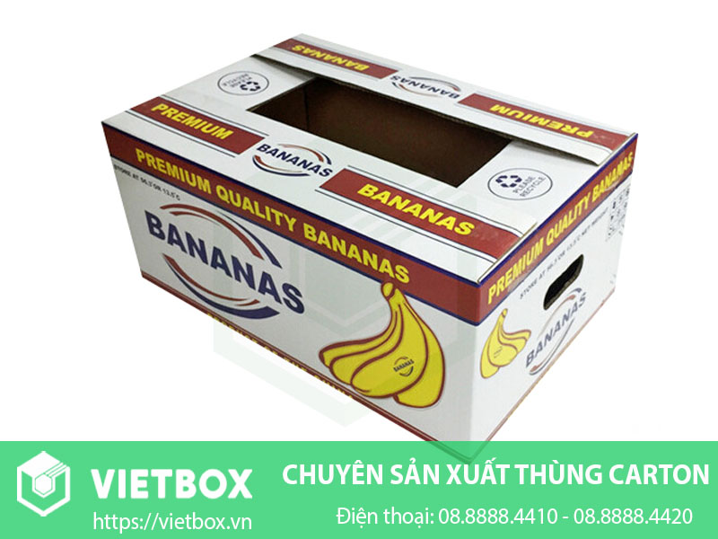 Mẫu thùng giấy đựng chuối