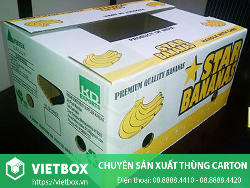 Mẫu thùng giấy đựng chuối