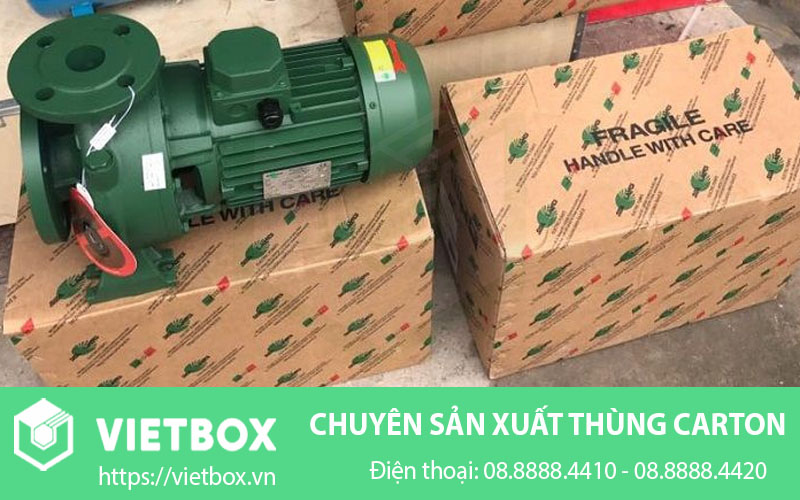 Thùng giấy carton đựng máy bơm
