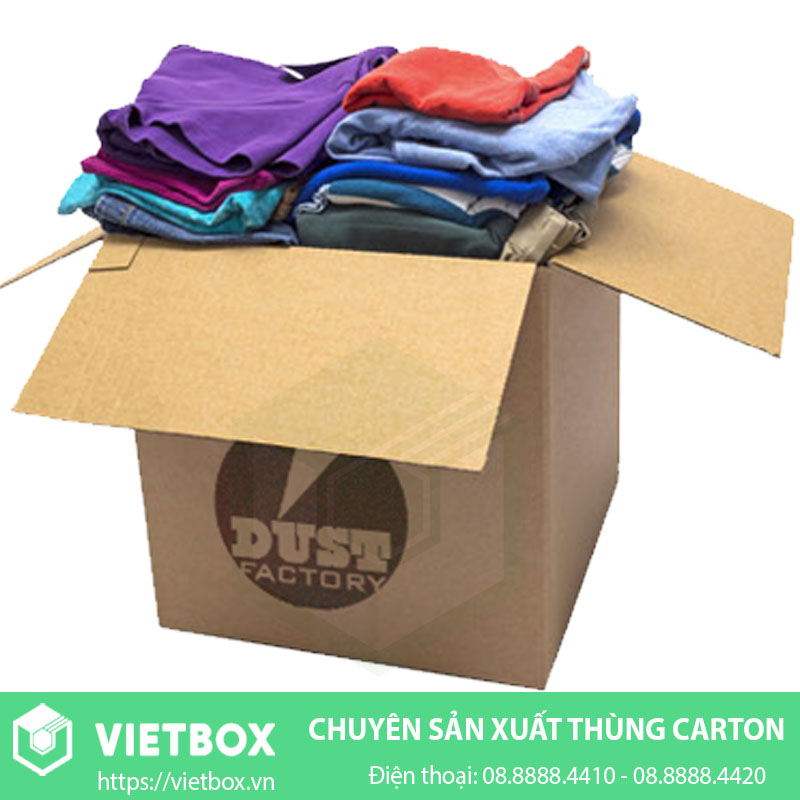 Thùng giấy carton đựng quần áo