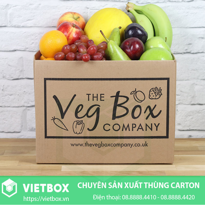 Thùng giấy carton đựng trái cây
