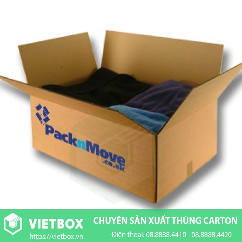 Thùng giấy đựng đồ may mặc