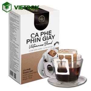 Giá in hộp cà phê phụ thuộc vào kích thước, chất liệu, số lượng, kiểu dáng, kết cấu bên trong và yêu cầu gia công