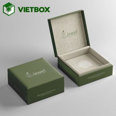 Giá in hộp đựng trang sức ép kim phụ thuộc vào kích thước, chất liệu, số lượng và gia công