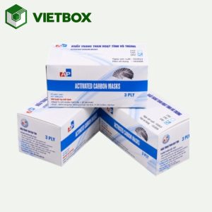 In hộp giấy khẩu trang theo mẫu riêng và kích thước phù hợp