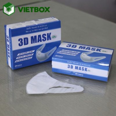 Giá in hộp giấy khẩu trang phụ thuộc vào kích thước, chất liệu, số lượng, màu in, kiểu hộp và yêu cầu gia công