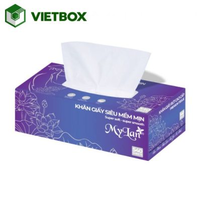 Giá in hộp khăn giấy phụ thuộc vào kích thước, chất liệu, số lượng và gia công