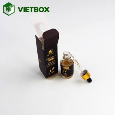 Giá in hộp serum bằng giấy phụ thuộc vào kích thước, chất liệu, số lượng, kiểu dáng, kỹ thuật in và yêu cầu gia công