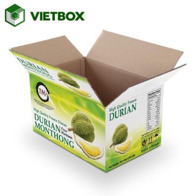 Lợi ích khi đặt in thùng carton sầu riêng tại xưởng uy tín