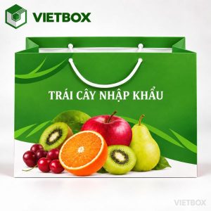 In túi giấy đựng trái cây và đặc sản đẹp, chắc chắn, tiện dụng