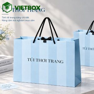 In túi giấy thời trang cho shop quần áo đẹp và ấn tượng
