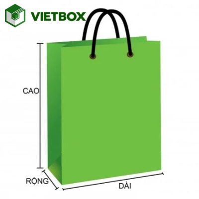 Cách chọn kích thước túi giấy phù hợp dựa trên kích thước sản phẩm, khoảng trống, đáy hông túi, chất liệu và quai