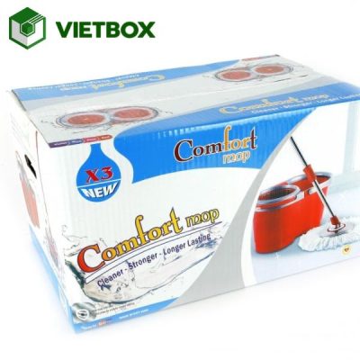 Quy trình sản xuất thùng carton bồi offset từ in giấy, bồi carton đến bế, dán và kiểm tra